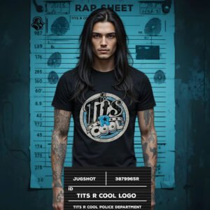 Original Blue Distressed, Big Front Logo - Unisex T