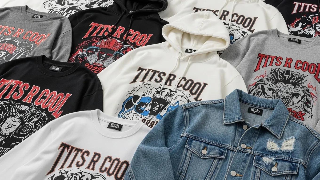 Close-up of Tits R Cool's unique and inclusive apparel designs